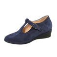 thumbnail image 3 of YOUYEDIAN Loafers for Women Retro Wedge Heel Spring Fall Fashion Pointed Toe Shoes Warm Versatile Non Slip Soft Casual Shoes, 3 of 5