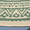 thumbnail image 3 of Safavieh Courtyard Gracelyn Medallion Indoor/Outdoor Area Rug, Beige/Dark Green, 6'7" x 6'7" Round, 3 of 9