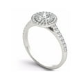 thumbnail image 2 of 3/4 Carat T.W. Diamond Double Halo 10kt White Gold Engagement Ring, 2 of 5