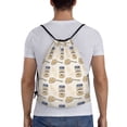 thumbnail image 2 of Drawstring Backpack - Peanuts Splash Proof Small Drawstring Gym Bag for Women Men, Cinch Sports String Bag Backpack for Travel Swimming Beach, 2 of 8