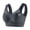 Gray, variant on Wireless Bra for Women, Full Coverage Supportive Bra Seamless Push Up Breathable Bra Bust Shaping Wirefree Bra Criss Cross Back Seamless Push Up Daily Beach Wear, White XL