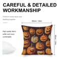 thumbnail image 2 of Halloween Orange pumpkin Linen toss pillowcase decoration pillowcase gifting preferred 24x24 inch cushion cover sofa pillowcase sofa bedroom living room car, 2 of 8