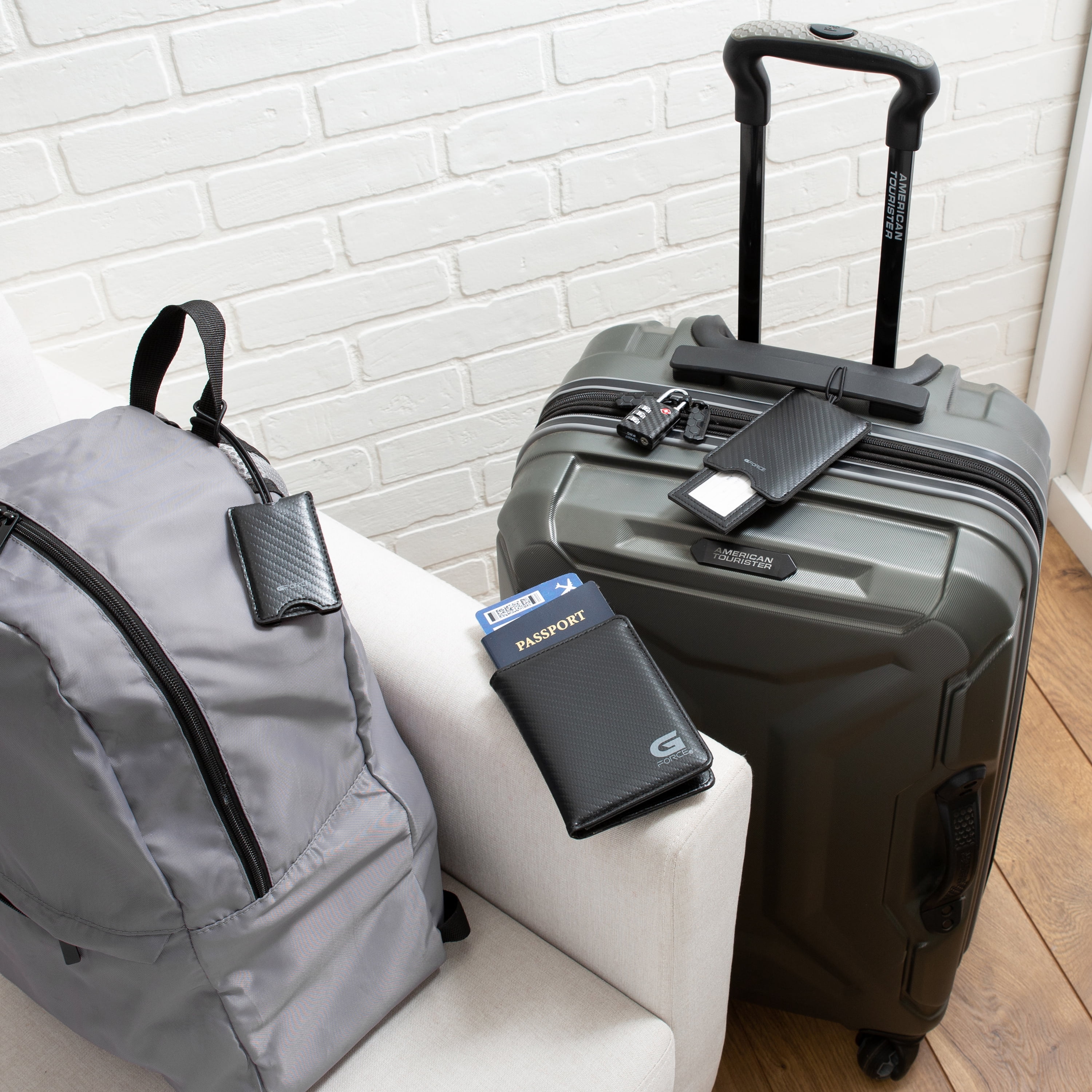 Xplorer by G-Force 4 Piece Mens Travel Set in Carbon Black, 1 per Pack