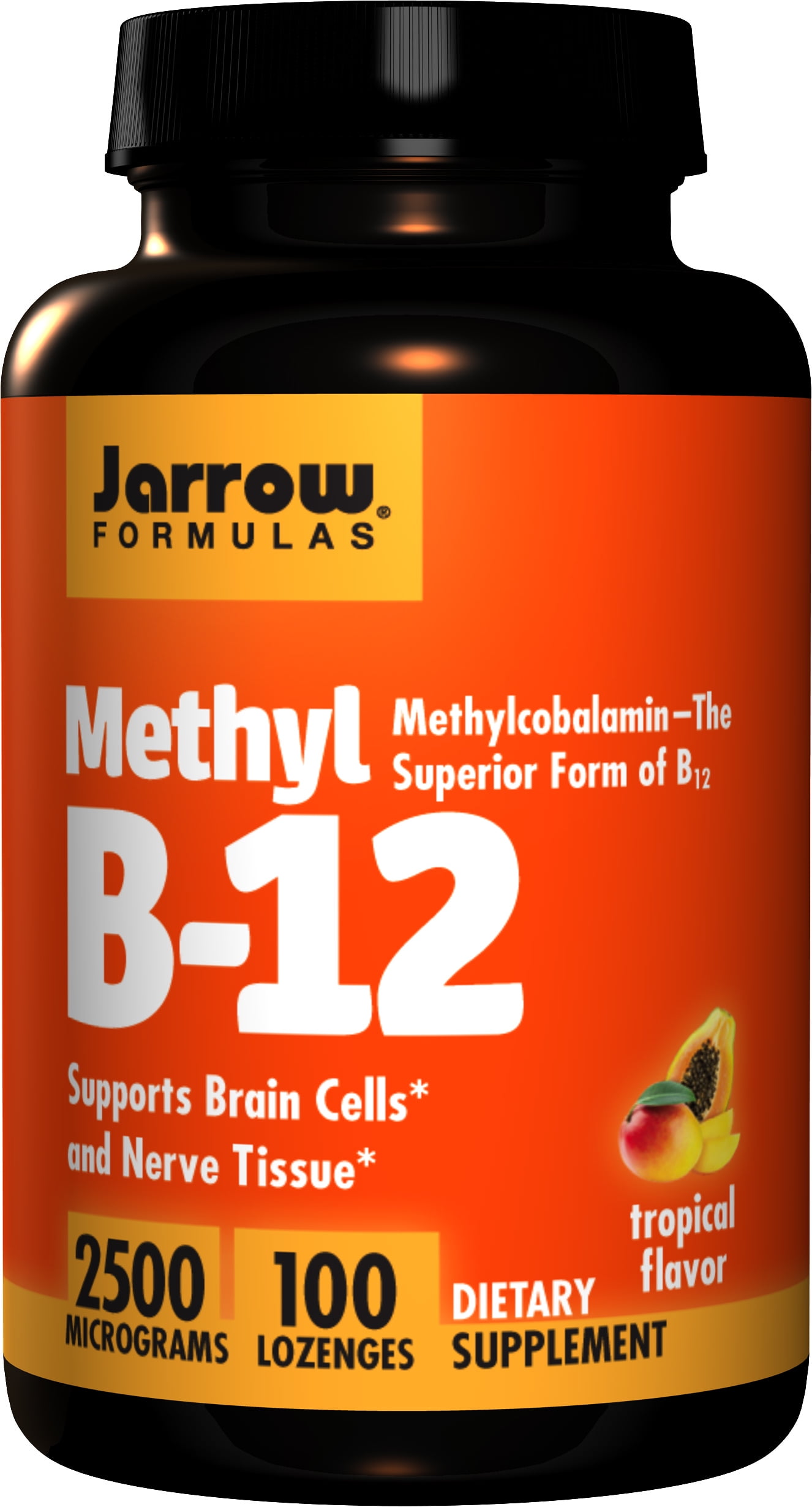 Jarrow Formulas Methyl B-12,Supports Brain Cells and Nerve Tissue, 2500 mcg, 100 Lozenges