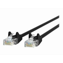 Belkin 20ft CAT6 Ethernet Patch Cable Snagless, RJ45, M/M, Black - Patch cable - RJ-45 (M) to RJ-45 (M) - 20 ft - UTP - CAT 6 - molded, snagless - black - for Omniview SMB 1x16, SMB 1x8; OmniView SMB CAT5 KVM Switch