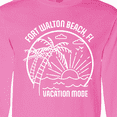 thumbnail image 4 of Inktastic Summer Vacation Mode Fort Walton Beach Florida Long Sleeve T-Shirt, 4 of 5