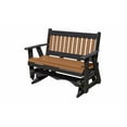 thumbnail image 2 of ECOMMERSIFY INC 5FT-Cedar-Poly Lumber Mission Porch Glider Heavy Duty Everlasting PolyTuf HDPE - Made in USA - Amish Crafted, 2 of 4