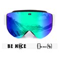 thumbnail image 4 of Gafas de esquí para adultos con revestimiento electrochapado, doble antivaho, cilíndricas, esféricas, con intercambio magnético, 4 of 5