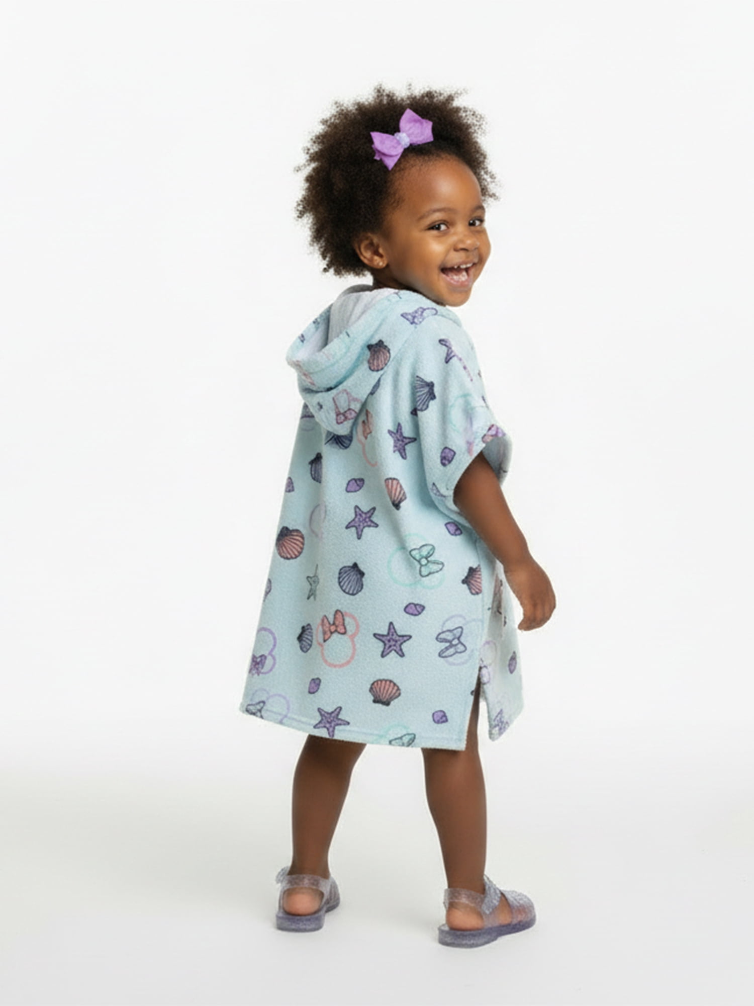 Character Toddler Girl Terry Cover Up Dress with Hood, Sizes 12M-5T