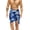 ALOHA, ROYAL BLUE, variant on HAPPY BAY Men's Pareo Standard Swimsuits Elegant Holiday Vacation Sarong Swimwear Mini Swim Beach Wrap for Men One Size Palm Leafs, Black Vacation