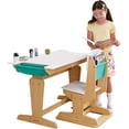 thumbnail image 3 of KidKraft Grow Together™ Pocket Adjustable Wooden Desk and Chair, Natural, 3 of 15