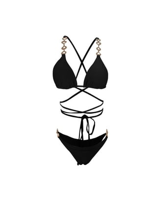 RELLECIGA Women's Black Tummy Control Swimwear Strapless One Piece Swimsuit  for Women Size Small 