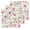 LightPink Green, variant on Pink Floral Kitchen Dish Towels for Drying Dishes Set of 2, Spring Pastoral Botanical Leaves Wooden Waffle Weave Microfiber Hand Tea Bathroom Towels Quick Dry & Absorbent Towel 12x12