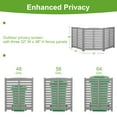 thumbnail image 5 of MEDERLO 3-Panel Outdoor Air Conditioner Fence Screen, Outside Wood Privacy Fence, 32" W x 38" H, 5 of 9
