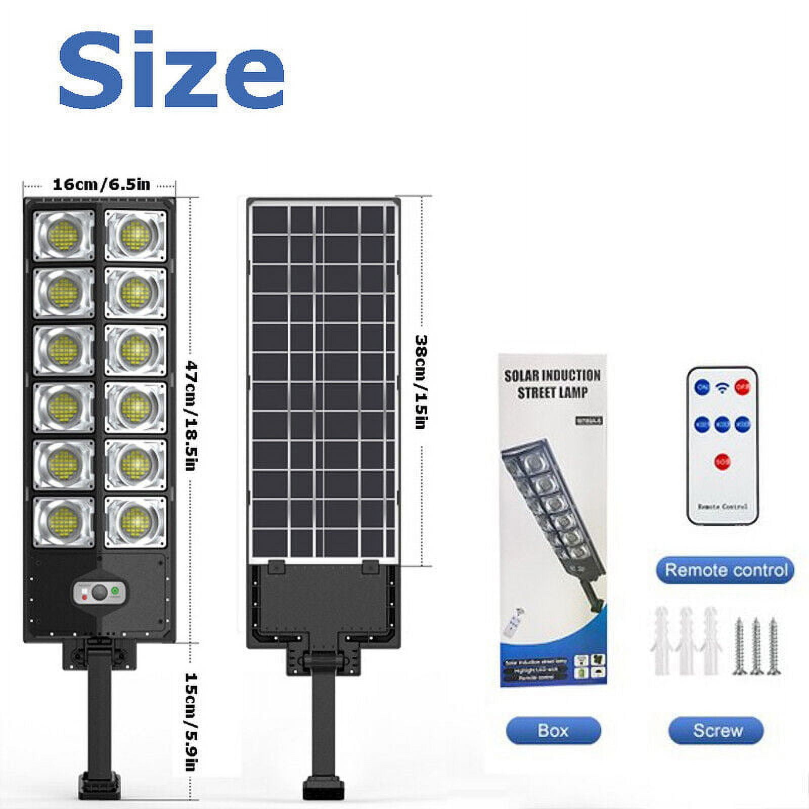 Commercial 1000000LM LED Outdoor Dusk to Dawn Solar Street Light Road Area Lamp