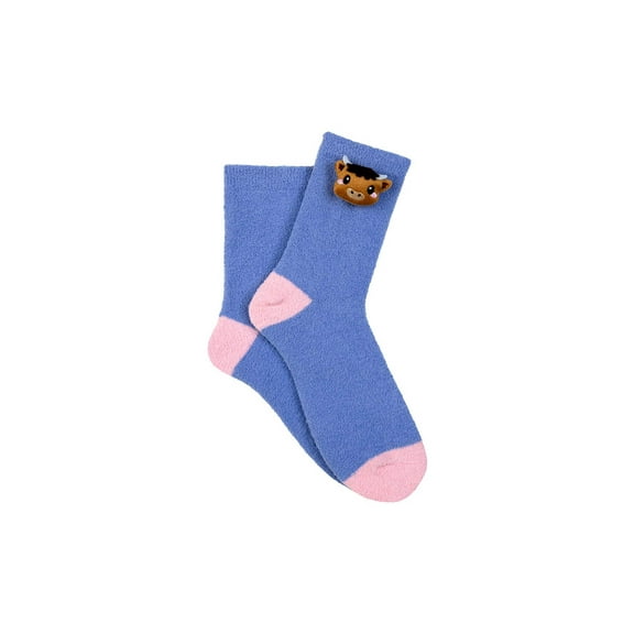 Sock House Co. 3D Highland Cow Cozy Crew Sock