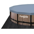 thumbnail image 6 of Funsicle 14ft x 42in Round Oasis Designer Above Ground Pool, Natural Teak with SkimmerPlus Filter Pump, Age 6 & up, 6 of 12