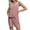 Dark pink, variant on Maternity Women Solid Color Sleeveless Overalls Casual Loose Jumpsuit Shorts