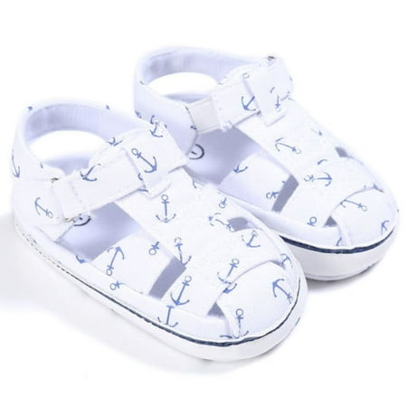 

Spring hue Baby Soft Crib Sole Leather Shoes Girl Boy Beach Prewalker Sandals