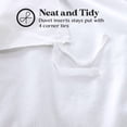 thumbnail image 4 of Superior Solid Cotton Flannel Duvet Cover Set, Twin, White, 4 of 8