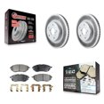 thumbnail image 1 of Transit Auto Front Coated Disc Brake Rotors and Ceramic Pads Kit for Car 2015 Subaru Legacy 2.5L KGT-100547, 1 of 11