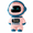 Pink, variant on Astronaut AI Smart Speaker Alarm Clock with WiFi Bluetooth Dual Mode, Voice Recognition, TF Card AUX Input, Dynamic Expression Display, Multi-Scenario Home Audio Clock with Long Lasting Battery