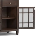 thumbnail image 4 of Simpli Home Connaught 60 inch Wide Solid Wood Traditional Sideboard Buffet in Chestnut Brown, 4 of 14