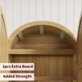 thumbnail image 3 of Luku Tall 72 inch Arched Pantry Cabinet, Farmhouse Freestanding Wood Storage with Wood Doors, 2 Drawers, 3 Shelves, Versatile Organizer for Kitchen, Dining, Living Room, 3 of 6