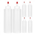 6PC Squeeze Squirt Condiment Bottles for Sauces 16 Ounce Perfect