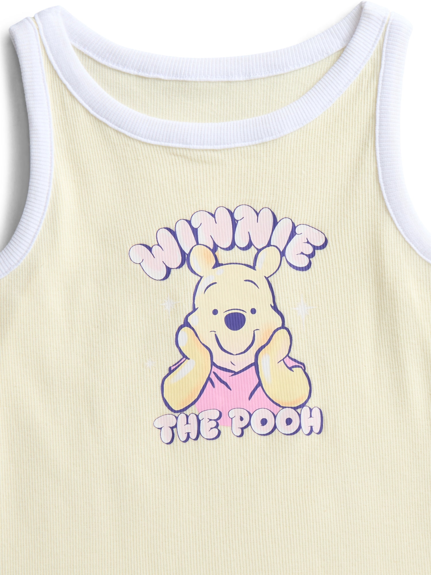Winnie The Pooh Girls Airbrushed Ringer Graphic Tank Top, Sizes 4-16