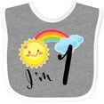 thumbnail image 3 of Inktastic I'm 1- First Birthday Sun Rainbow Boys or Girls Baby Bib, 3 of 4