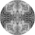 thumbnail image 1 of Ahgly Company Indoor Round Patterned Gray Cloud Gray Area Rugs, 5' Round, 1 of 6