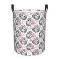 thumbnail image 2 of Goofa Poodle Dog Printed Circular Hamper,Laundry Basket with Handles,Storage Baskets Foldable,Large Capacity Laundry Hamper-Medium, 2 of 8