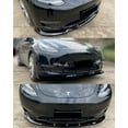 thumbnail image 4 of FITS 2020+ TESLA MODEL Y GLOSS BLACK 3 PCS V STYLE FRONT BUMPER LIP SPLITTER KIT, 4 of 4