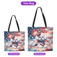 thumbnail image 5 of Bichon Frise Patriotic Welcome for 4Th of July Independence Day All Over Print 3D Canvas Tote Bag Bichons Dog Lovers Gifts Idea Reusable Handbag - 00010, 5 of 5