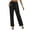 Black, variant on Sequin Wide Leg Pants For Women, Elastic Waist Drawstring Party Trouser, Ladies Fall Sparkle Night Out Casual Pant, Size S-XXL