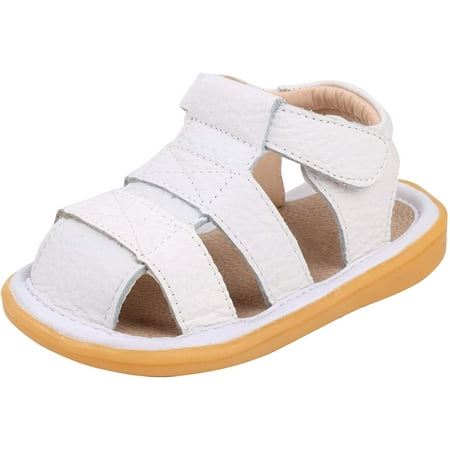 

Girl s Genuine Leather Sandals Closed-toe Princess Dress Sandal Shoes