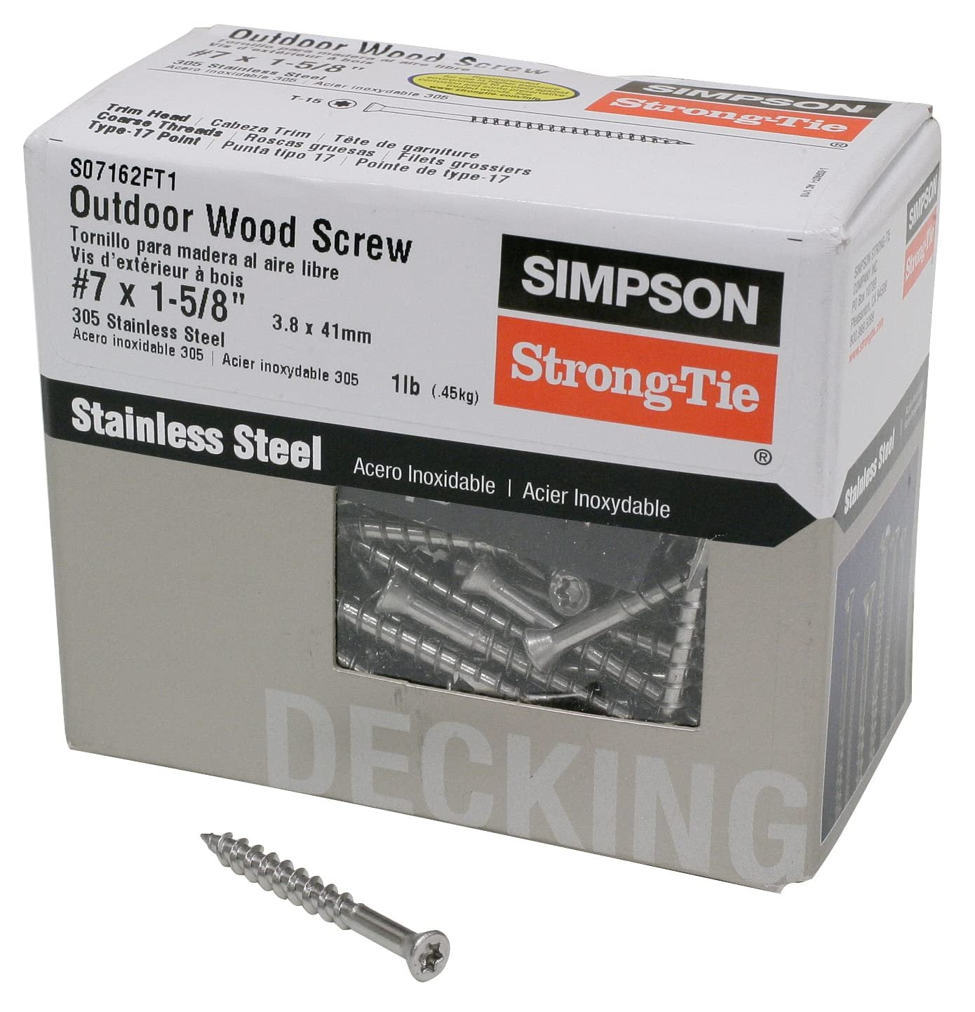 Simpson Strong-Tie Strong-Drive Wood Screw - 6 Lobe Drive, Easy