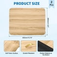 thumbnail image 2 of Washer and Dryer Top Protector Mat 16" x 12", 2Pack - Non-Slip, Quick Drying Rubber Washing Machine Top Cover Pad for Home Kitchen Laundry Room, Wood Grain, 2 of 6