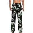 thumbnail image 7 of FREEAMG Men's Pajama Pants with Pockets Sleepwear Lounge Pants Stretch Casual Halloween Cartoon Eyes, 7 of 7