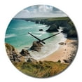 thumbnail image 4 of Designart "Expansive Coastal Views IV" Coastal Oversized Wall Clock, 4 of 5