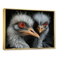 thumbnail image 2 of Designart "Graceful Shadows Of An Ostrich Couple I" Ostriches Floater Framed Canvas Prints, 2 of 5