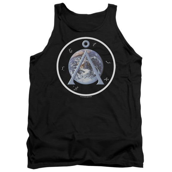 Sg1 Earth Emblem Adult Tank Top Black