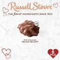 thumbnail image 3 of RUSSELL STOVER Valentine's Day Satin Heart Pecan Delights Milk Chocolate Candy Gift Box, 7.2 oz. (8 Pieces), 3 of 8