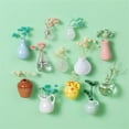 thumbnail image 2 of 14/12/10/9/8/6/4/3/2/1 Pieces Mini Vase Magnets Mini Ceramic Vase Refrigerator Magnets 3D Plant Magnets for Refrigerator Kitchen Locker office Decoration, 2 of 7