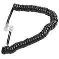 thumbnail image 3 of 9.3" Black Rj9 Telephone Modem Coiled Cord Cable - Phone Accessories, 3 of 5