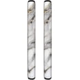 thumbnail image 1 of NETILGEN Refrigerator Door Handle Covers Set of 2, Kitchen Appliance Armrest Decorative Mat Non-slip for Fridge Dishwashers Microwave Home Kitchen Decoration, White Grey Gold Marble, 1 of 7