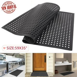 3) Erie Tools 3x5 Rubber Drainage Floor Mat 36 x 60 x 1/2 Anti-Fatigue 