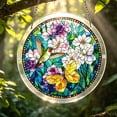 thumbnail image 6 of Honmine Acrylic Puzzle Suncatcher Window Hanging, 83 Pieces 7.4 Inch Stained Glass Puzzle, Garden Decoration For Women Men Mom Birthday Gift, Home Decor, 6 of 8