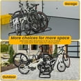thumbnail image 6 of 4 Floor Bike Rack, Safeguard Disc Brakes & Derailleurs Design, Waterproof Bicycle Stand Indoor/Outdoor/Garage Use, Fits 12"-29" Tires, Upgraded 0.63" Steel Tubes for Stability, 6 of 11